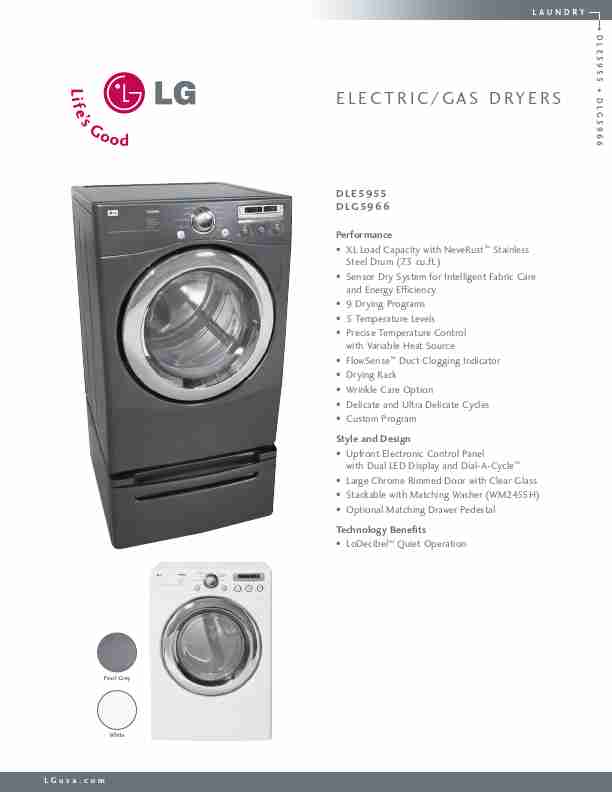 LG Electronics Clothes Dryer D5966-page_pdf